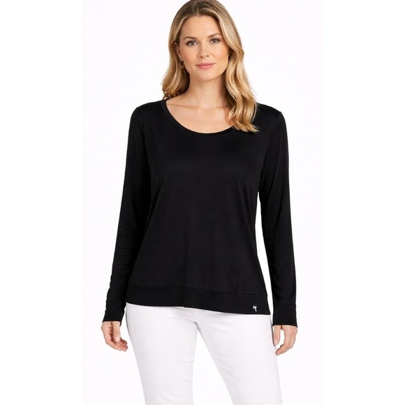 Michael Lauren Sweaters - Michael Lauren Jeffrey‎ Pullover Sweater Womens S Black Long Sleeve Scoop Neck
